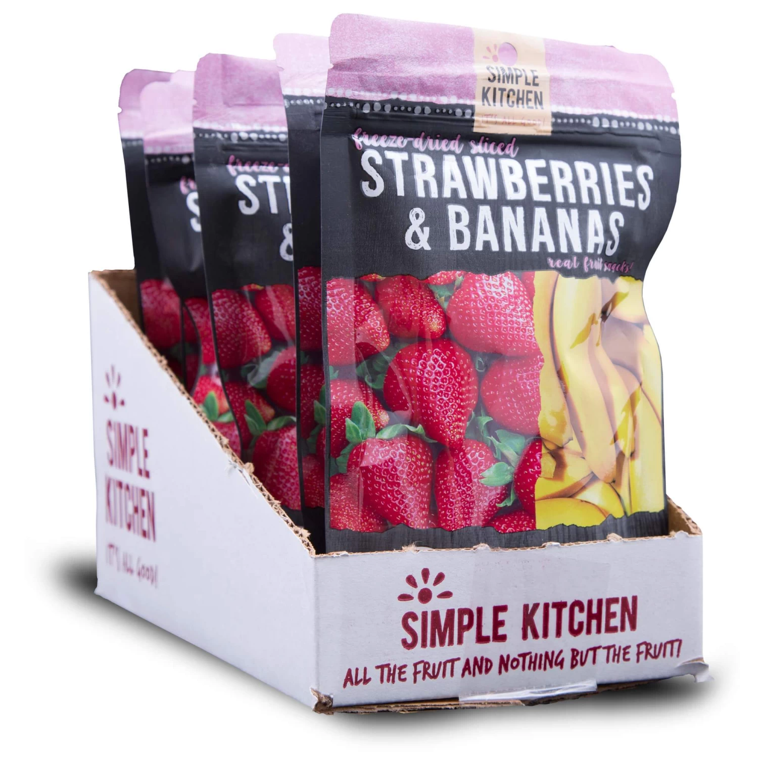 Simple Kitchen Freeze-Dried Strawberries & Bananas - 6 Pack 4 Simple Kitchen Freeze-Dried Strawberries & Bananas - 6 Pack - Image 4