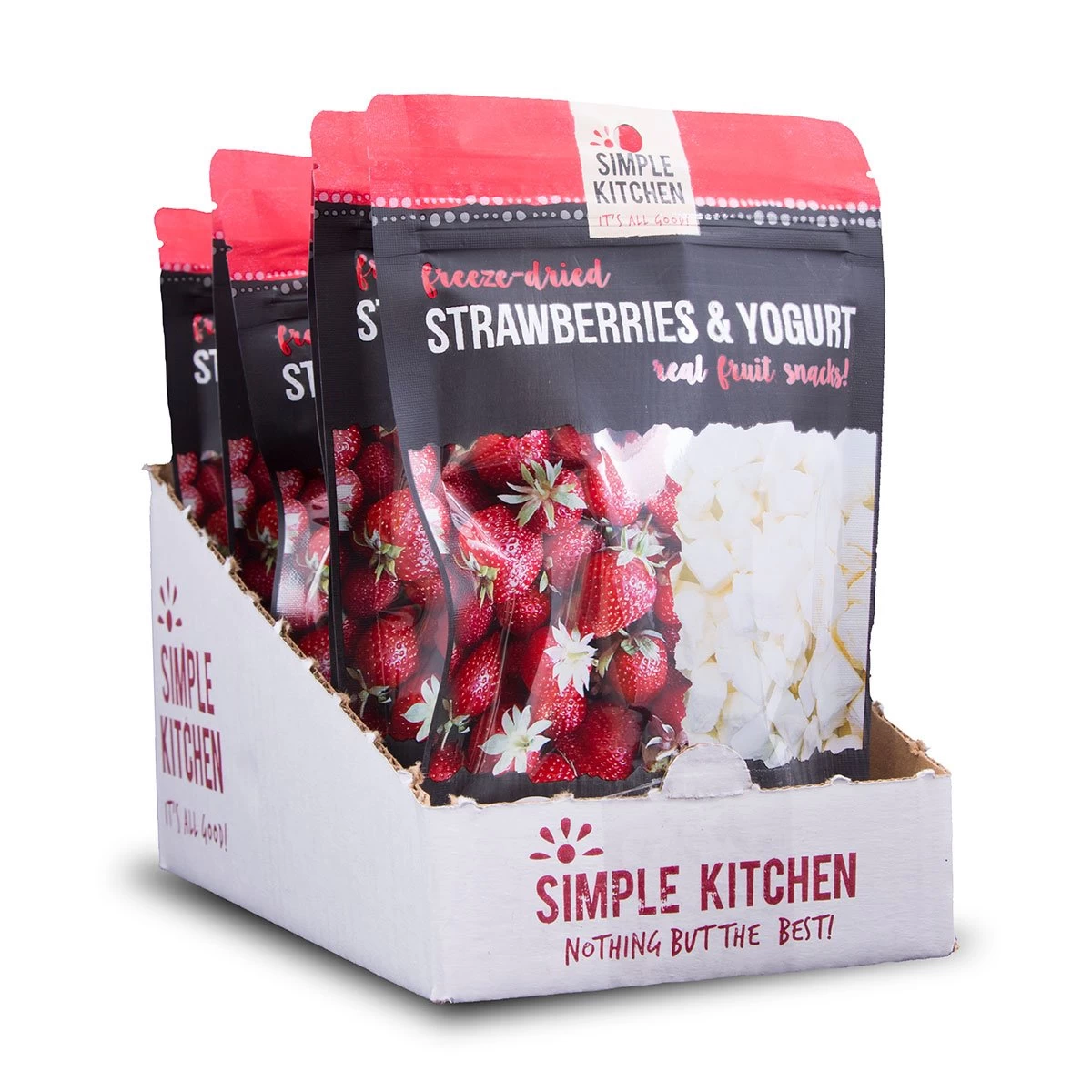 Simple Kitchen Freeze-Dried Strawberries & Yogurt - 6 Pack 4 Simple Kitchen Freeze-Dried Strawberries & Yogurt - 6 Pack - Image 4