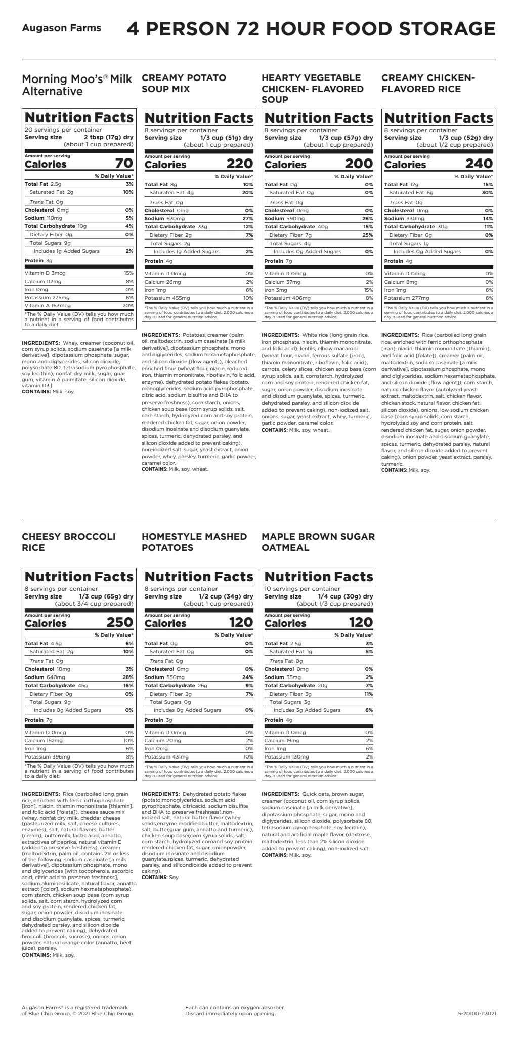 Augason Farms 72-Hour 4-Person Emergency Food Supply Kit 12 Augason Farms 72-Hour 4-Person Emergency Food Supply Kit - Image 12