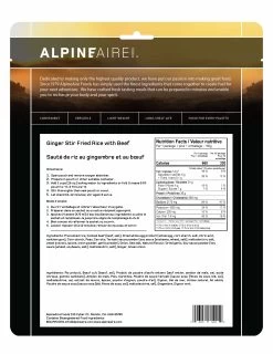 AlpineAire Ginger Stir Fried Rice With Beef -Outdoor Camping Sales vMfN01Y8 Good2goco