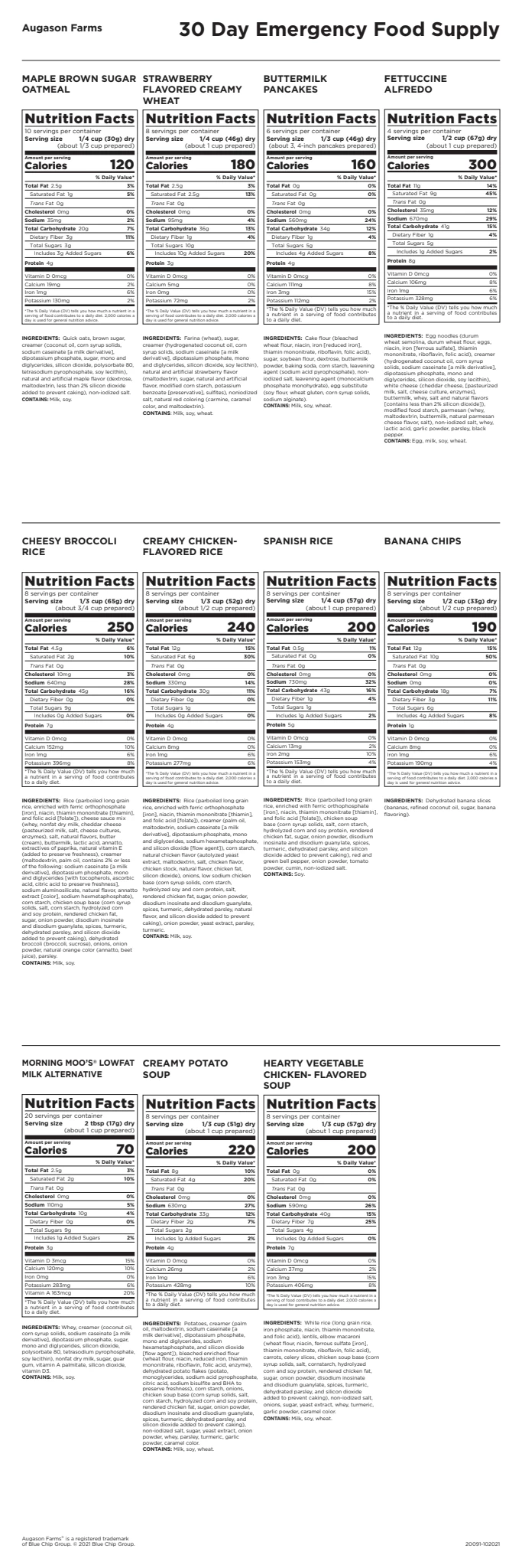 Augason Farms Deluxe Emergency 30-Day Food Supply (1 Person) 20 Augason Farms Deluxe Emergency 30-Day Food Supply (1 Person) - Image 20