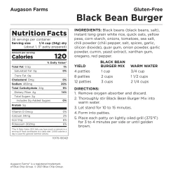 Augason Farms Black Bean Burger #10 Can -Outdoor Camping Sales x9clqb3w Good2goco